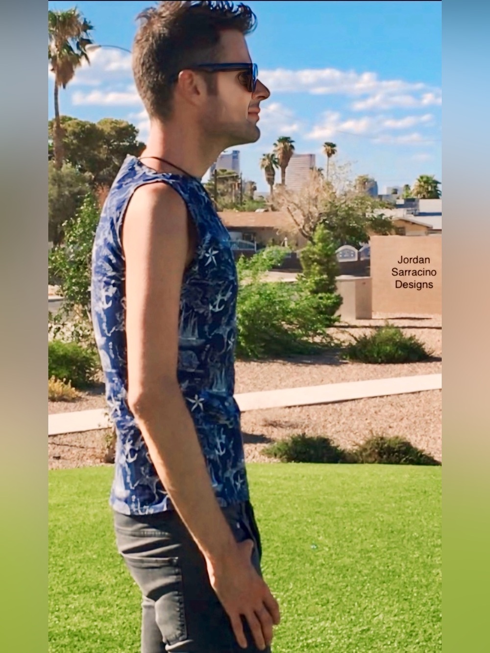 Jordan Sarracino Designs sleeveless nautical shirt